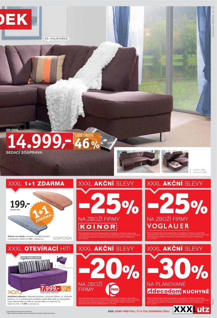 leták XXXLutz akční leták strana 1 leták XXXLutz akční leták strana 1