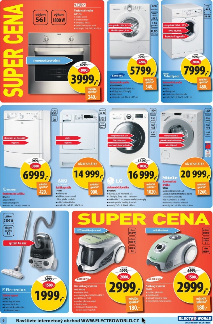 leták Electro World strana 1 leták Electro World strana 1