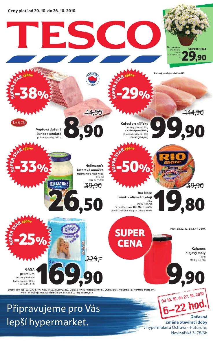 letk Tesco Aktuln letk strana 1