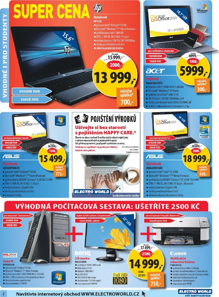 leták Electro World strana 1 leták Electro World strana 1