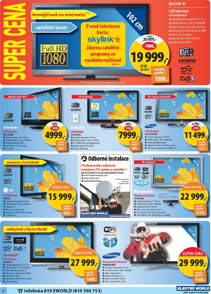 leták Electro World strana 1 leták Electro World strana 1