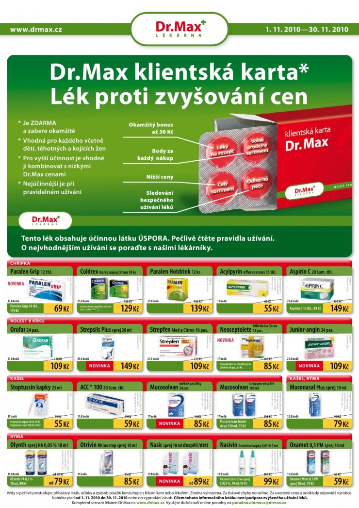 leták Dr. Max strana 1 leták Dr. Max strana 1