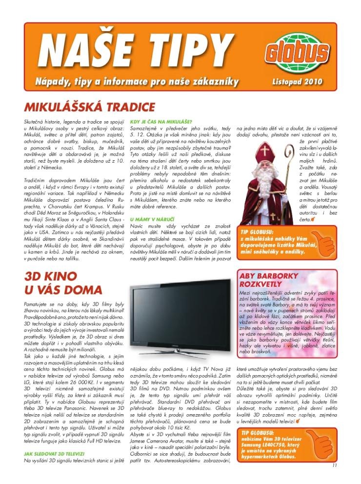 leták Globus leták strana 1 leták Globus leták strana 1