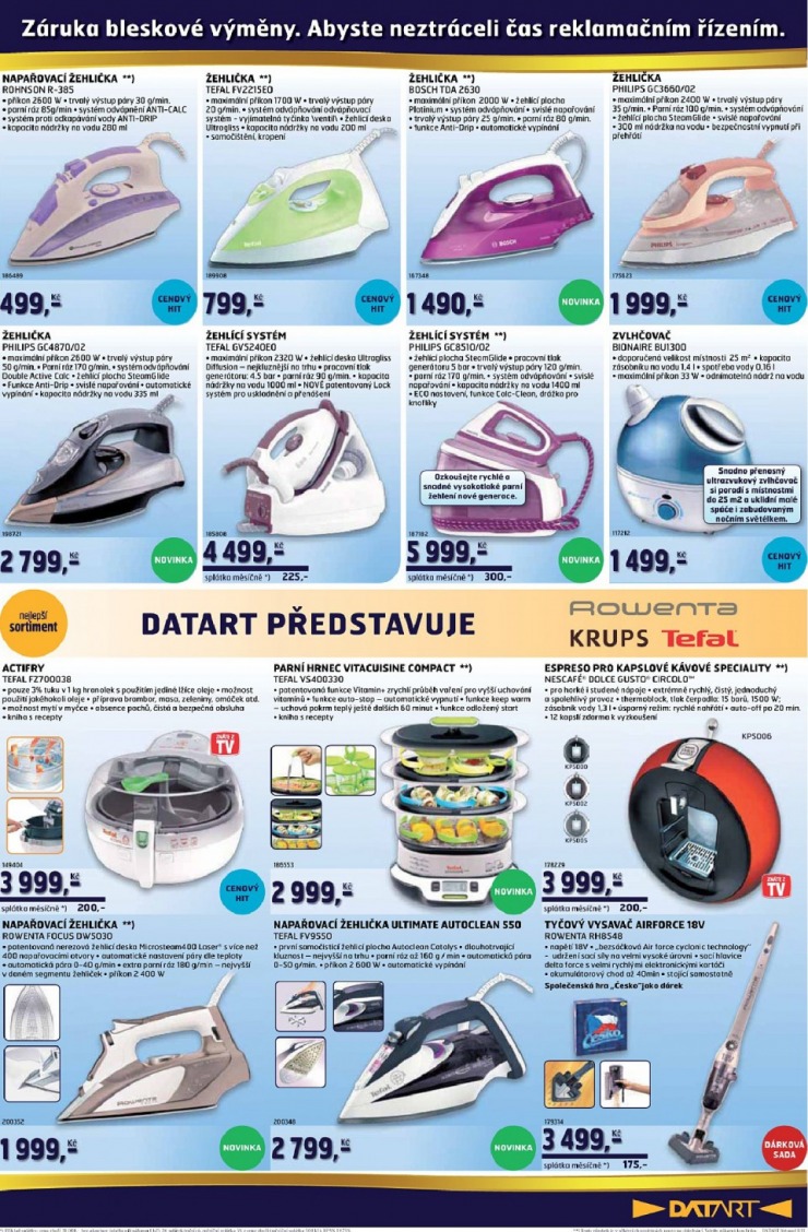 leták Datart strana 1 leták Datart strana 1