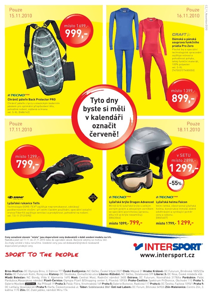 leták Intersport strana 1 leták Intersport strana 1