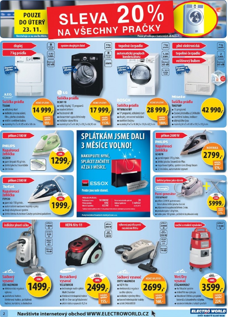 leták Electro World strana 1 leták Electro World strana 1