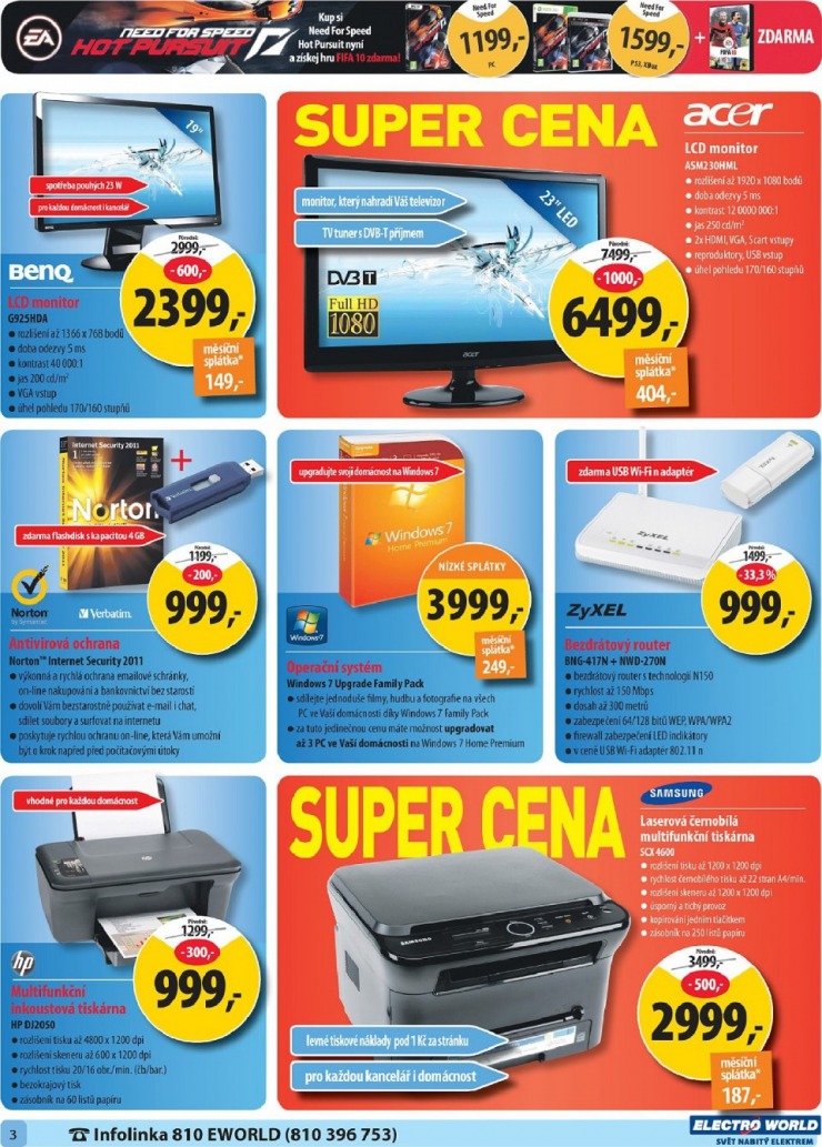 leták Electro World strana 1 leták Electro World strana 1
