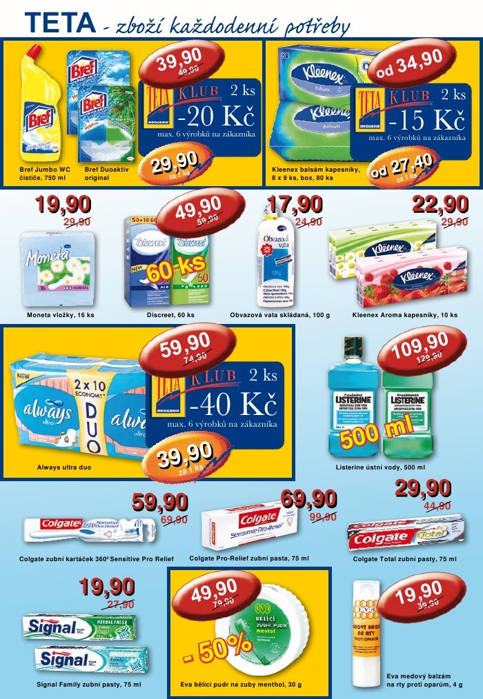 leták TETA drogerie strana 1 leták TETA drogerie strana 1