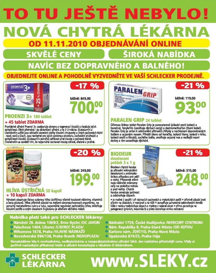 leták Schlecker akční leták strana 1 leták Schlecker akční leták strana 1