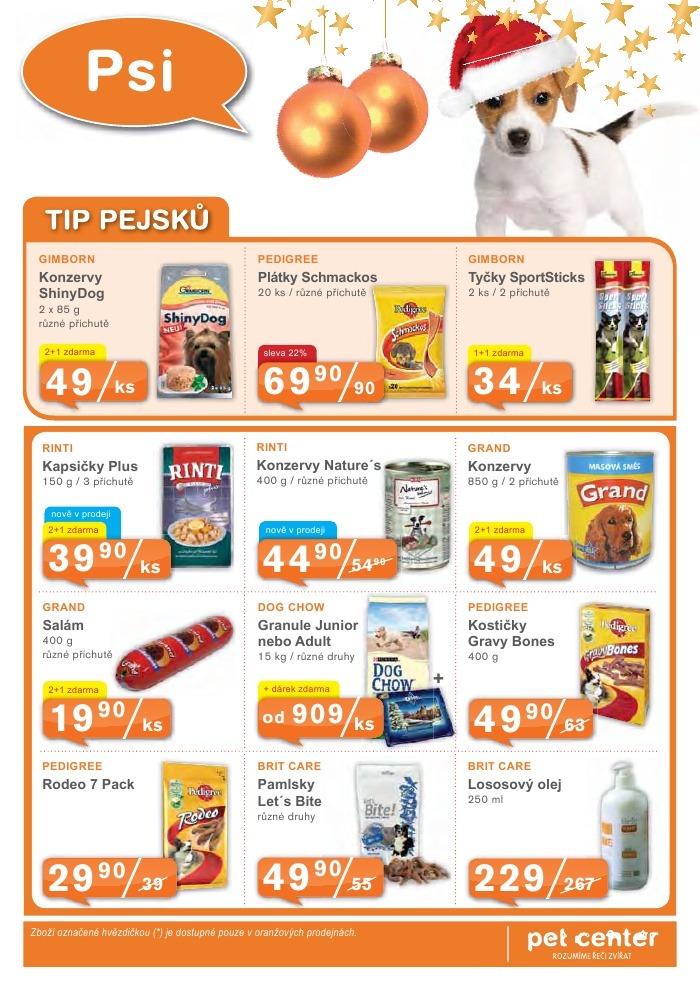 leták Pet Center strana 1 leták Pet Center strana 1