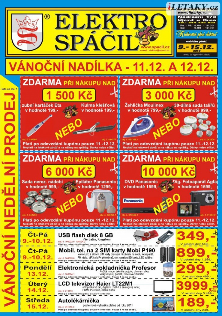 leták Elektro Spáčil strana 1 leták Elektro Spáčil strana 1