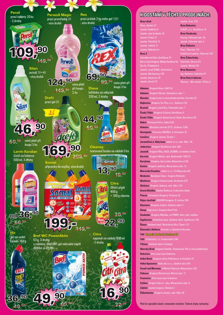 leták Jasmín drogerie strana 1 leták Jasmín drogerie strana 1