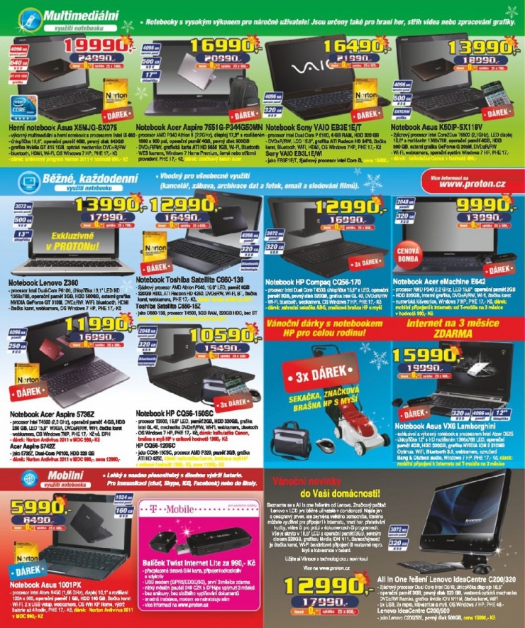 leták Proton strana 1 leták Proton strana 1