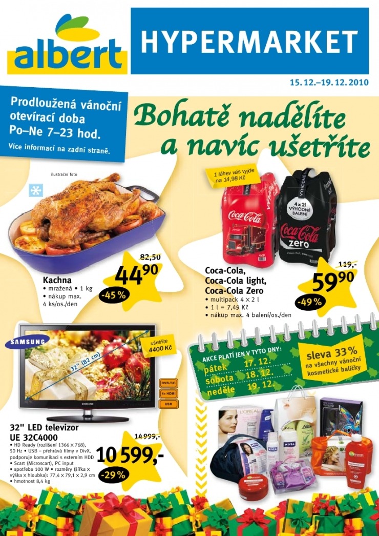 leták Albert Hypermarket leták strana 1 leták Albert Hypermarket leták strana 1
