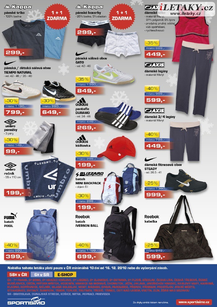 leták Sportisimo strana 1 leták Sportisimo strana 1