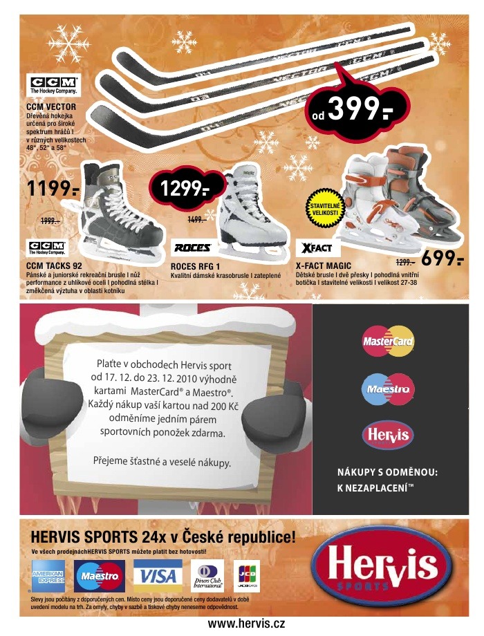 leták Hervis strana 1 leták Hervis strana 1