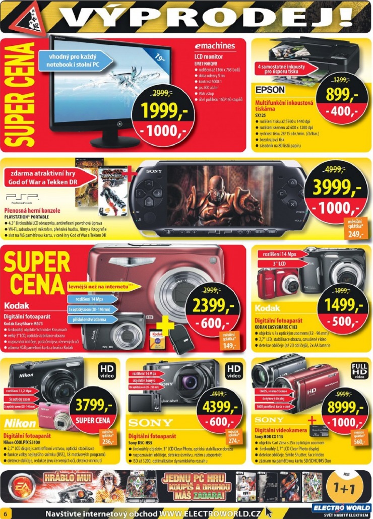 leták Electro World strana 1 leták Electro World strana 1