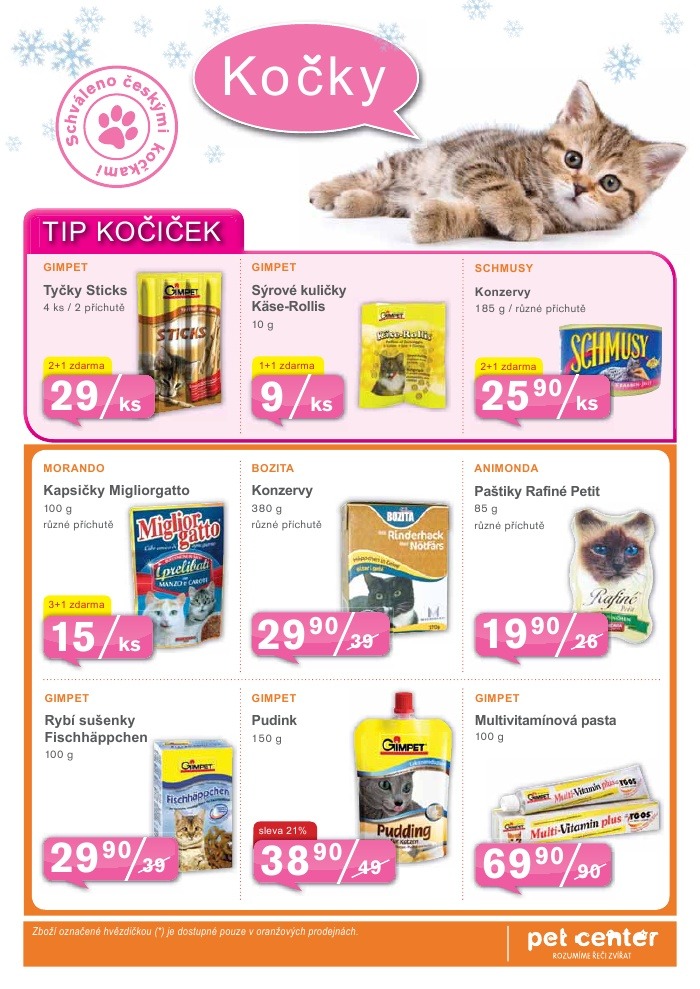 leták Pet Center strana 1 leták Pet Center strana 1