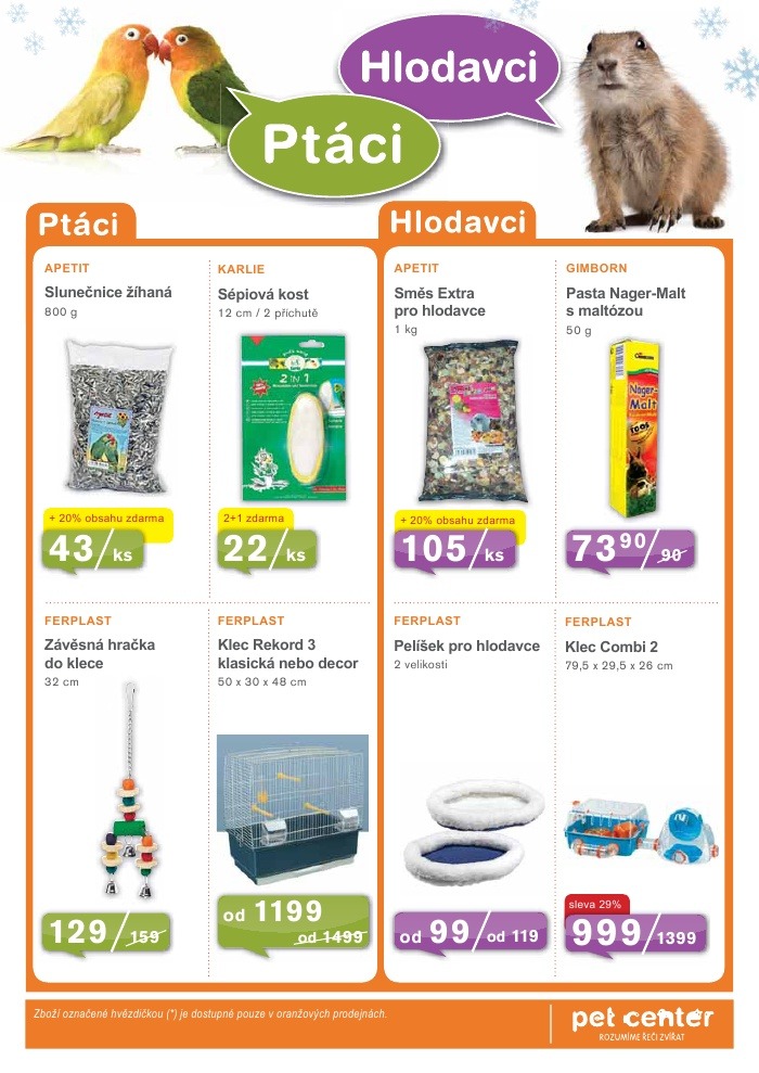 leták Pet Center strana 1 leták Pet Center strana 1