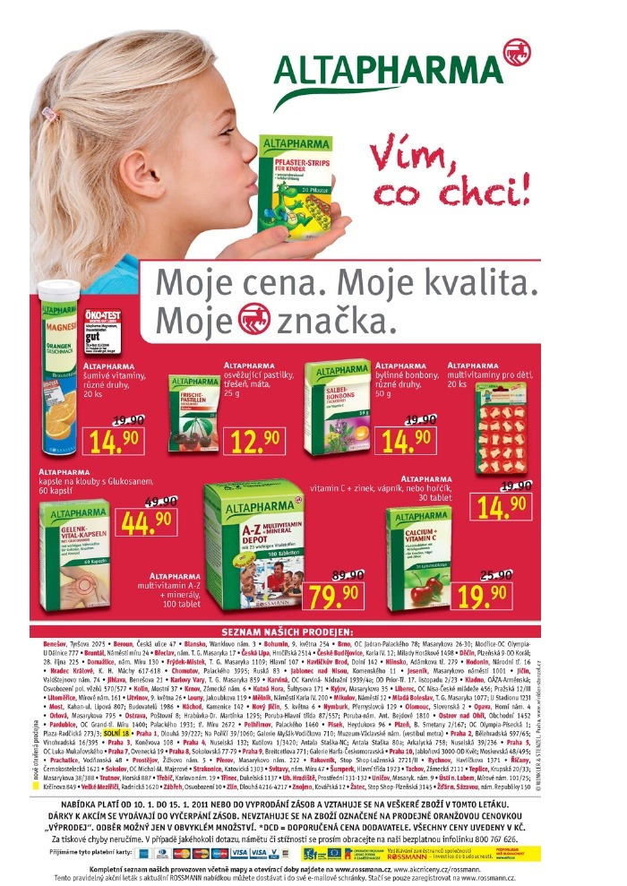 leták Rossmann strana 1 leták Rossmann strana 1