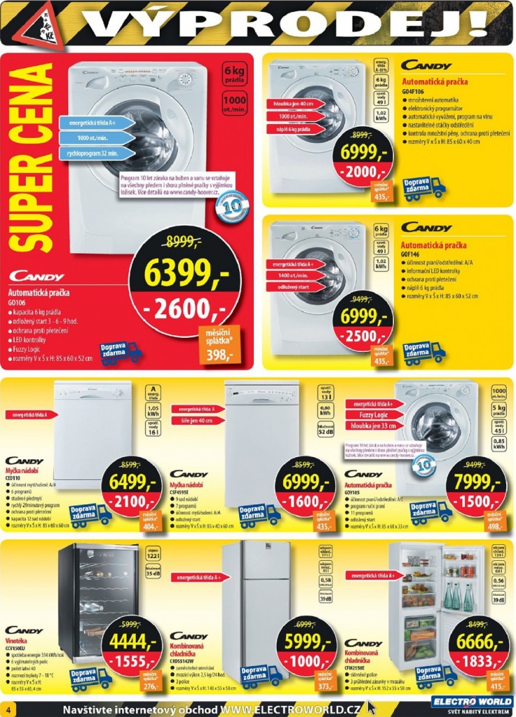leták Electro World strana 1 leták Electro World strana 1