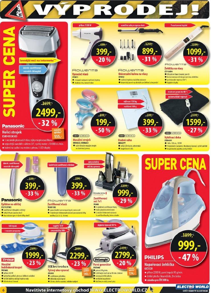 leták Electro World strana 1 leták Electro World strana 1