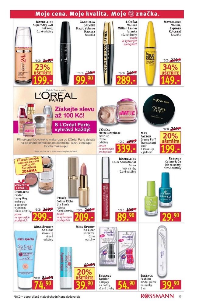 leták Rossmann strana 1 leták Rossmann strana 1