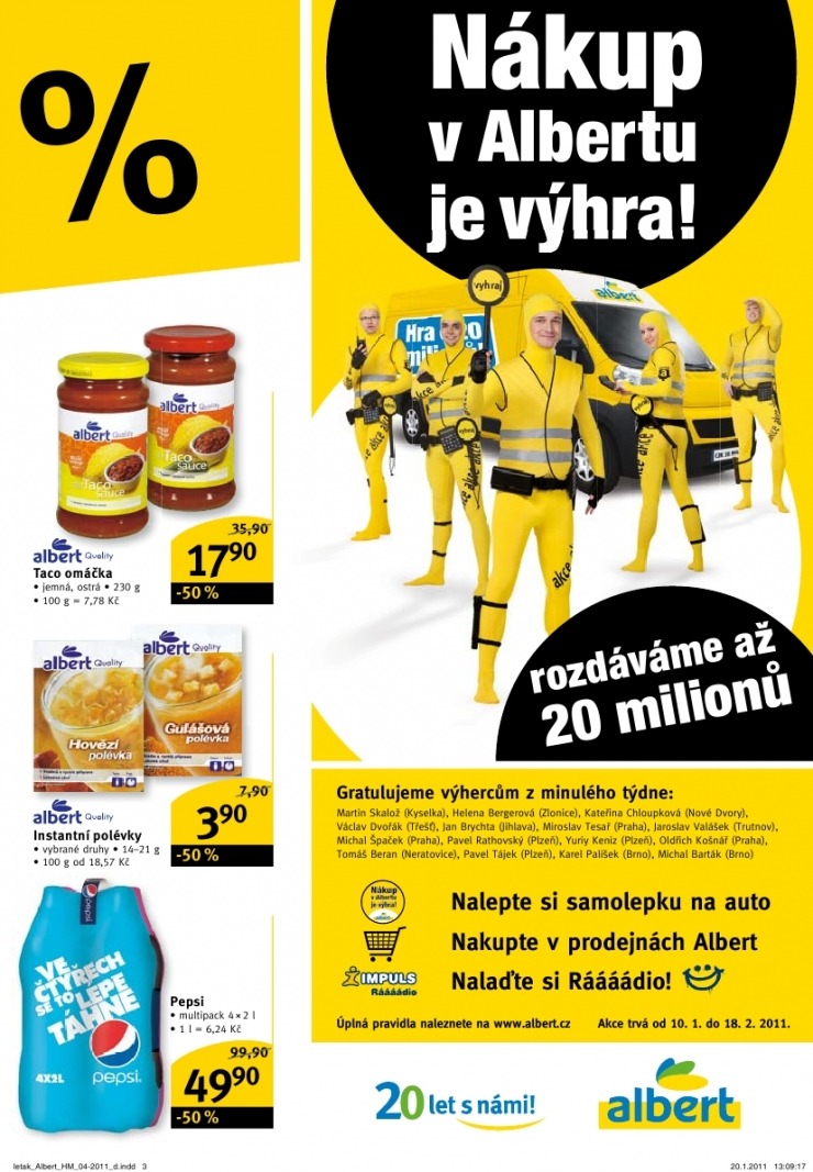 leták Albert Hypermarket leták strana 1 leták Albert Hypermarket leták strana 1