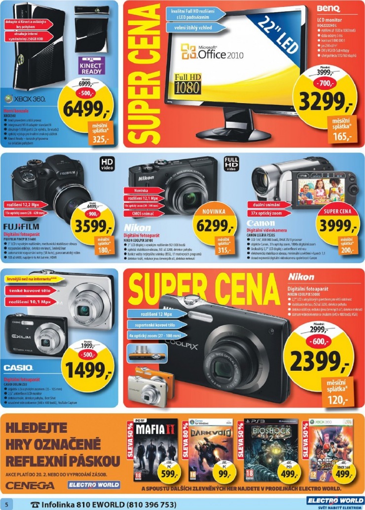 leták Electro World strana 1 leták Electro World strana 1