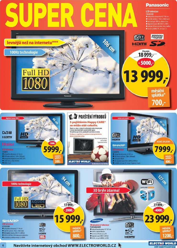 leták Electro World strana 1 leták Electro World strana 1