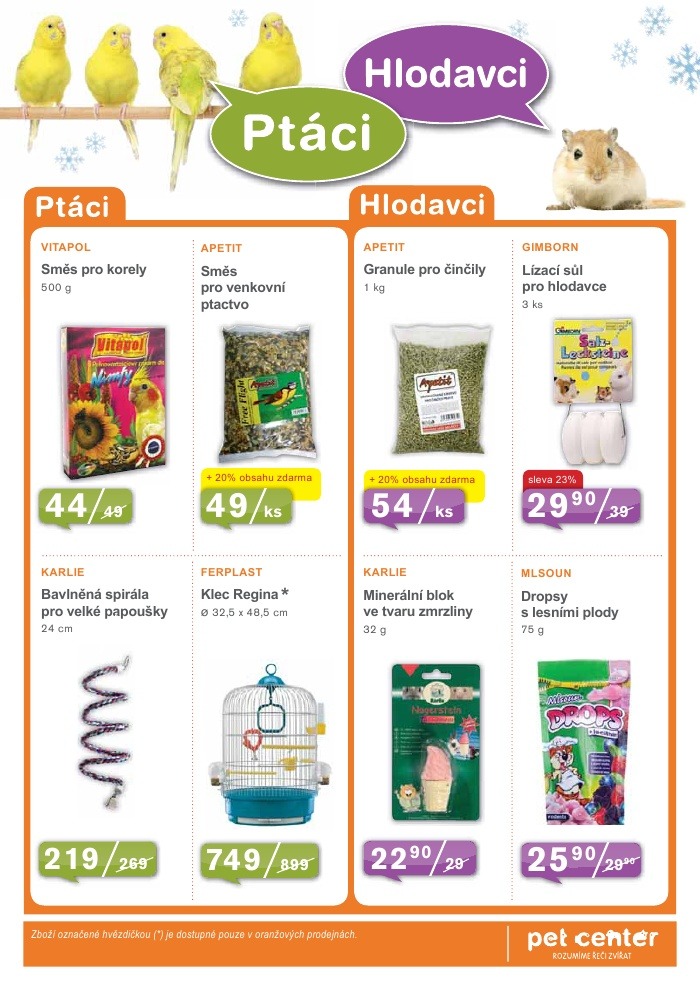 leták Pet Center strana 1 leták Pet Center strana 1