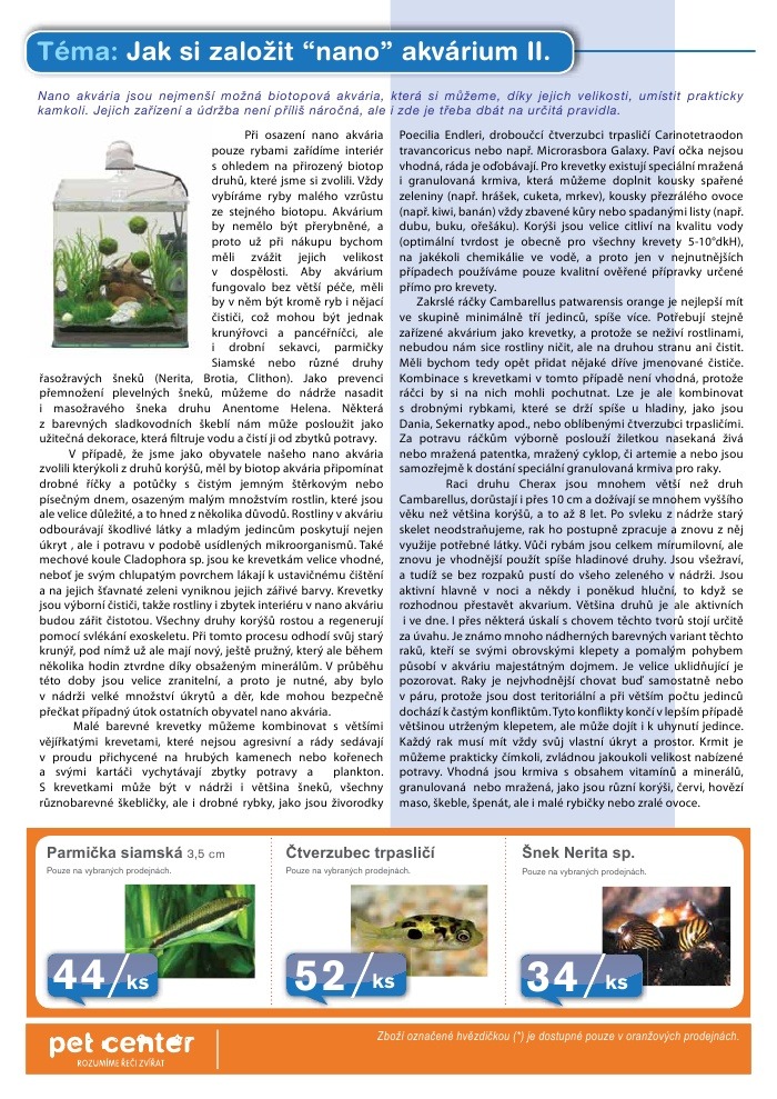 leták Pet Center strana 1 leták Pet Center strana 1