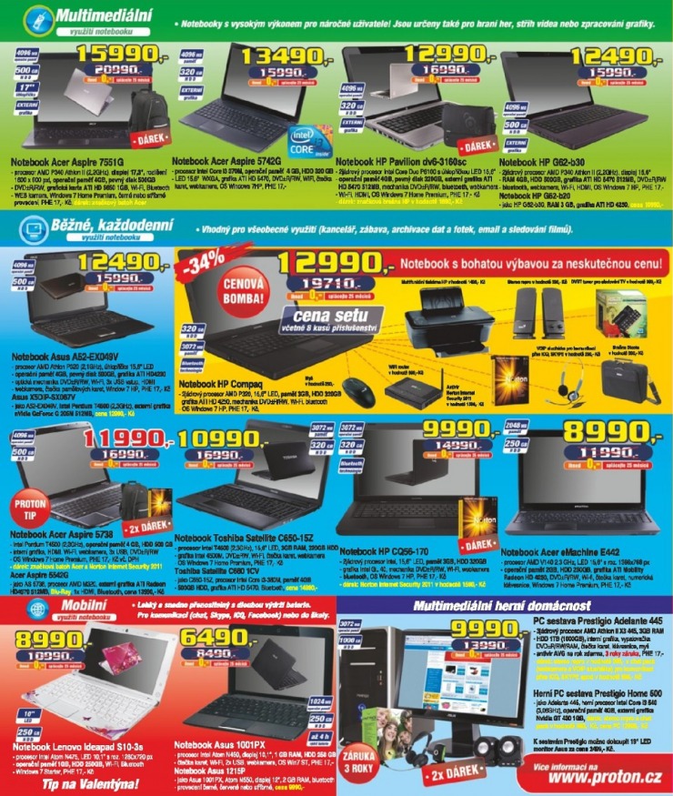 leták Proton strana 1 leták Proton strana 1