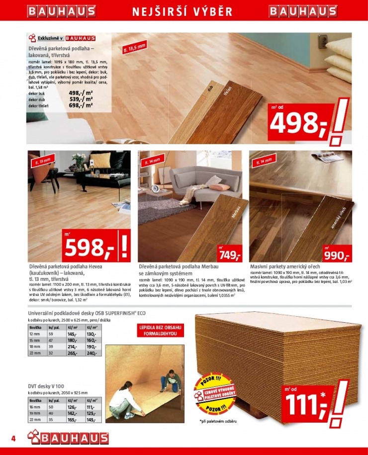 leták Bauhaus akční leták strana 1 leták Bauhaus akční leták strana 1