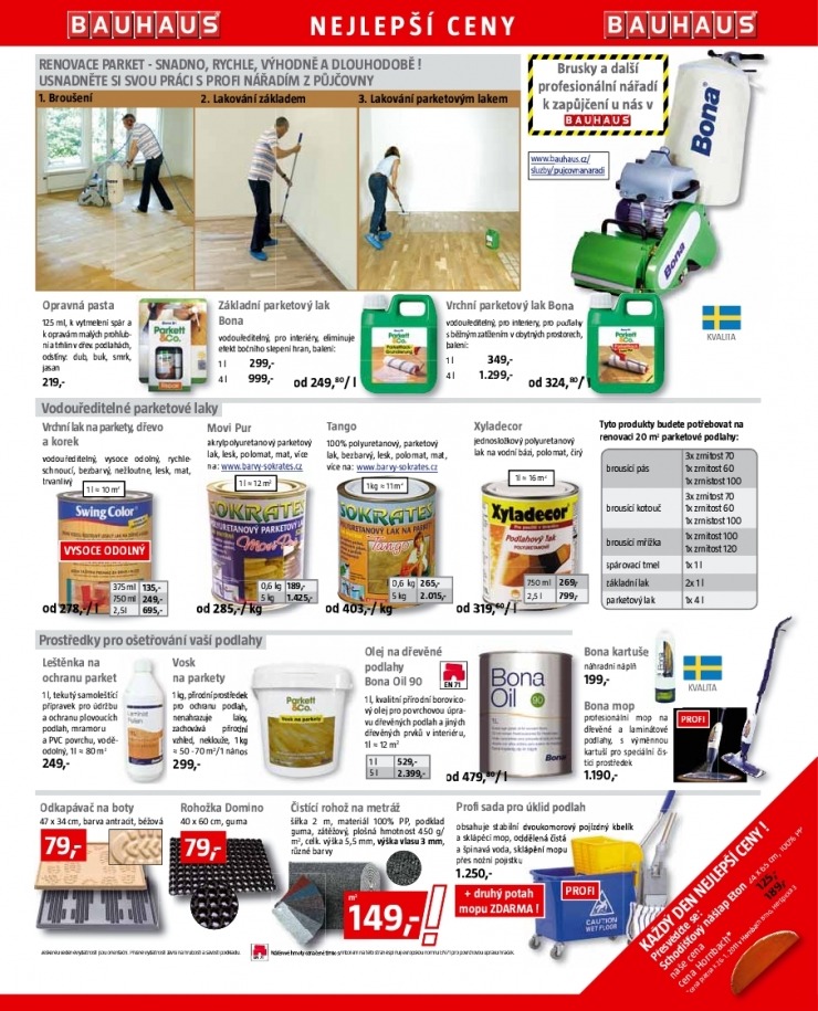 leták Bauhaus akční leták strana 1 leták Bauhaus akční leták strana 1