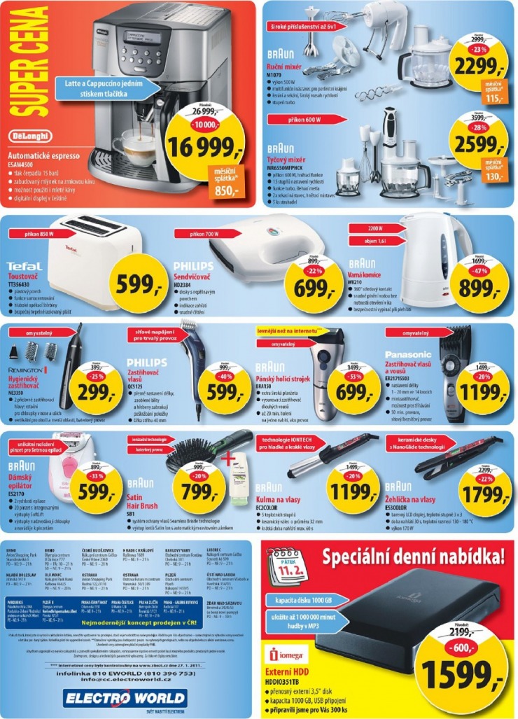 leták Electro World strana 1 leták Electro World strana 1