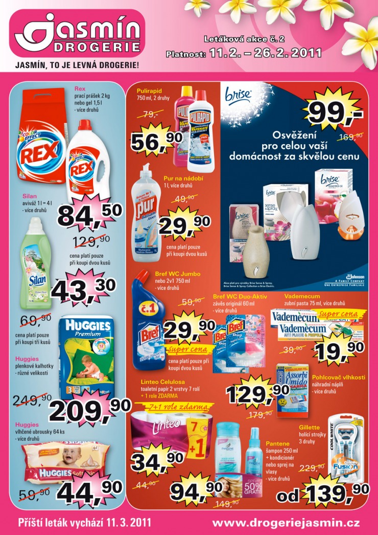 leták Jasmín drogerie strana 1 leták Jasmín drogerie strana 1