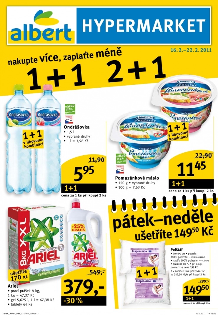 leták Albert Hypermarket leták strana 1 leták Albert Hypermarket leták strana 1