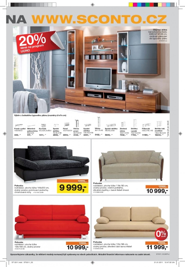 leták Sconto nábytok akční leták strana 1 leták Sconto nábytok akční leták strana 1