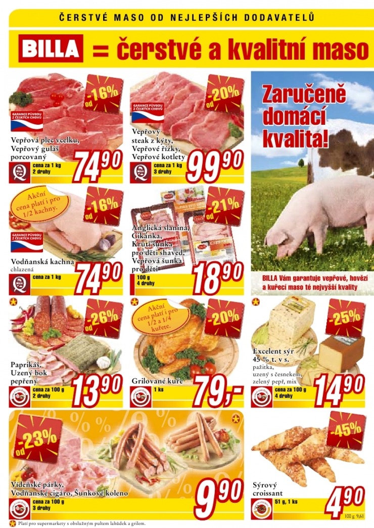 leták Billa Akční leták strana 1 leták Billa Akční leták strana 1
