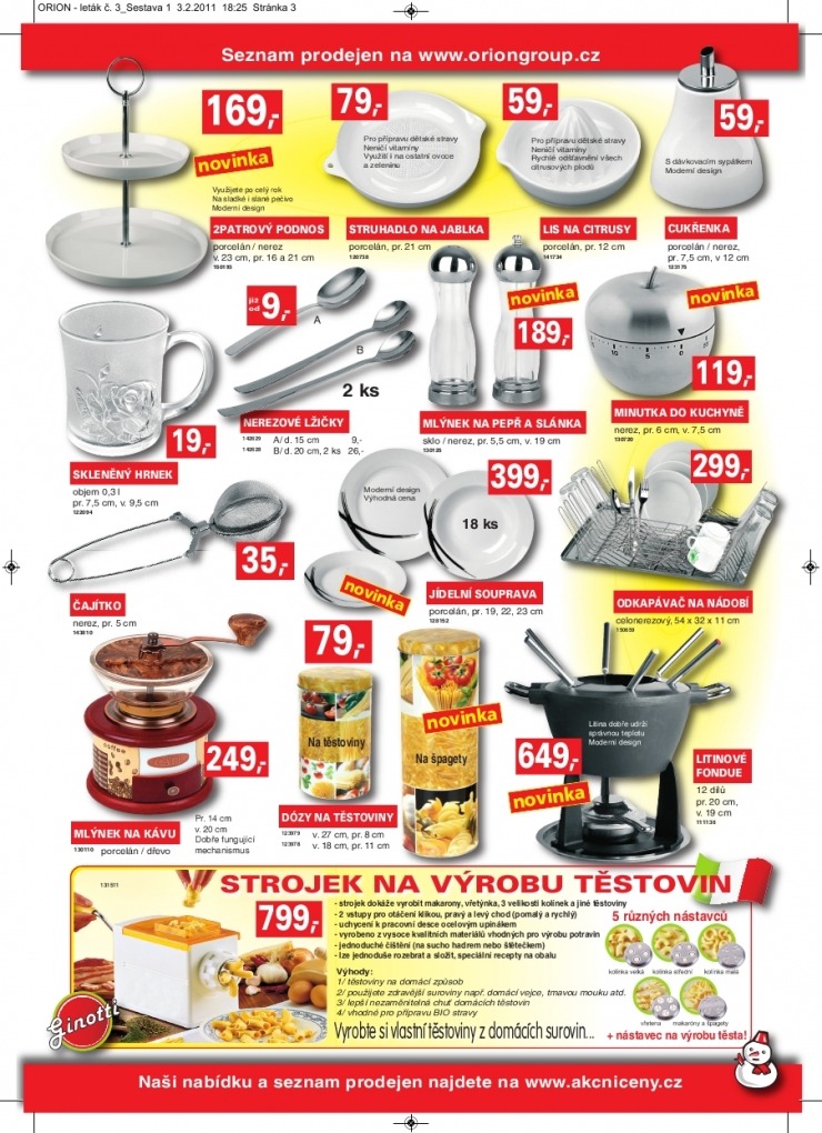 leták Orion aktuální leták strana 1 leták Orion aktuální leták strana 1