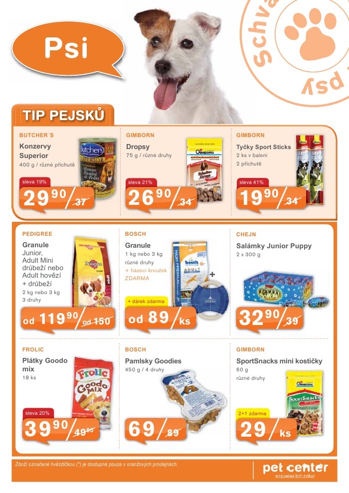 leták Pet Center strana 1 leták Pet Center strana 1