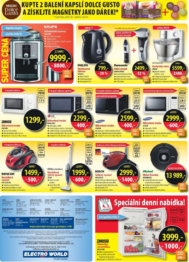 leták Electro World strana 1 leták Electro World strana 1