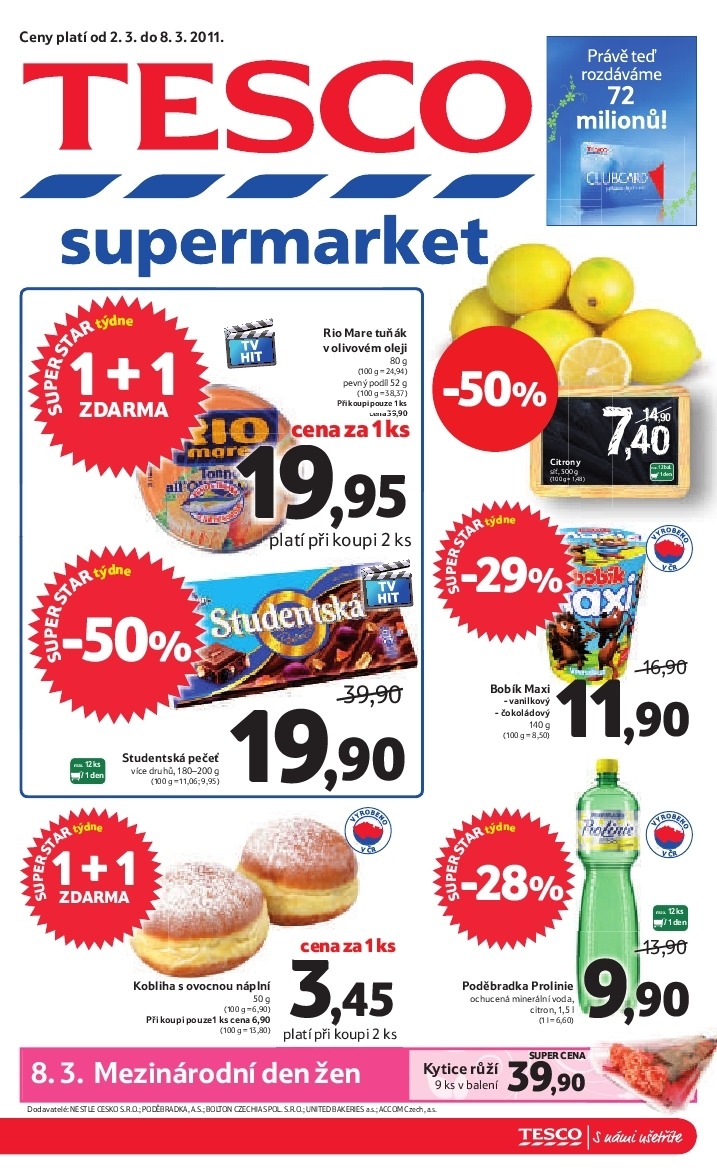 letk Tesco aktuln letk strana 1