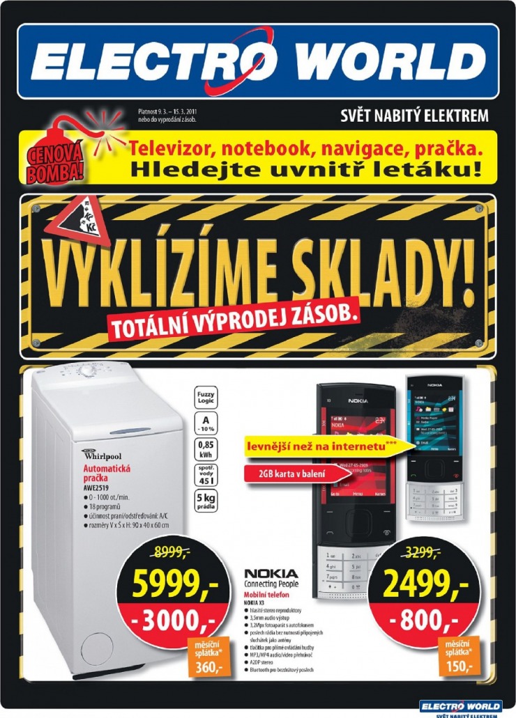 leták Electro World strana 1 leták Electro World strana 1