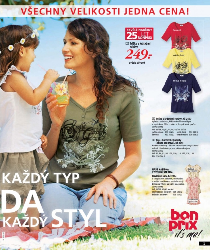 leták Bonprix strana 1 leták Bonprix strana 1