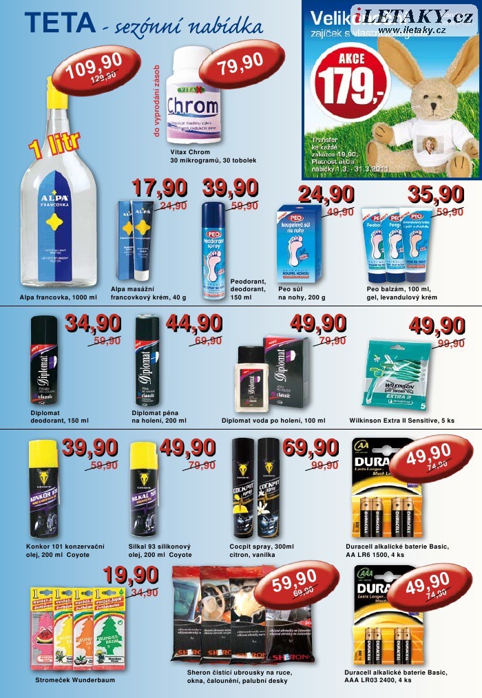 leták TETA drogerie strana 1 leták TETA drogerie strana 1