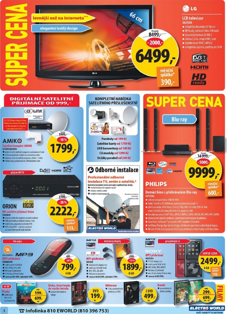 leták Electro World strana 1 leták Electro World strana 1