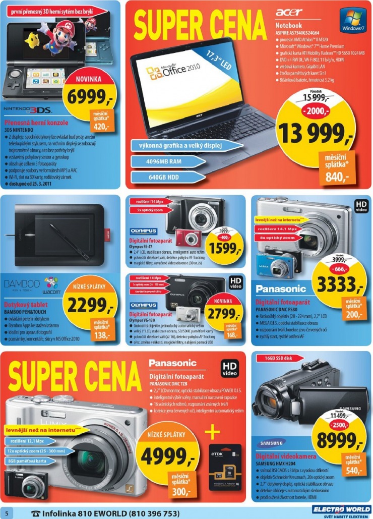 leták Electro World strana 1 leták Electro World strana 1