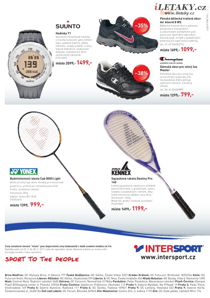 leták Intersport strana 1 leták Intersport strana 1